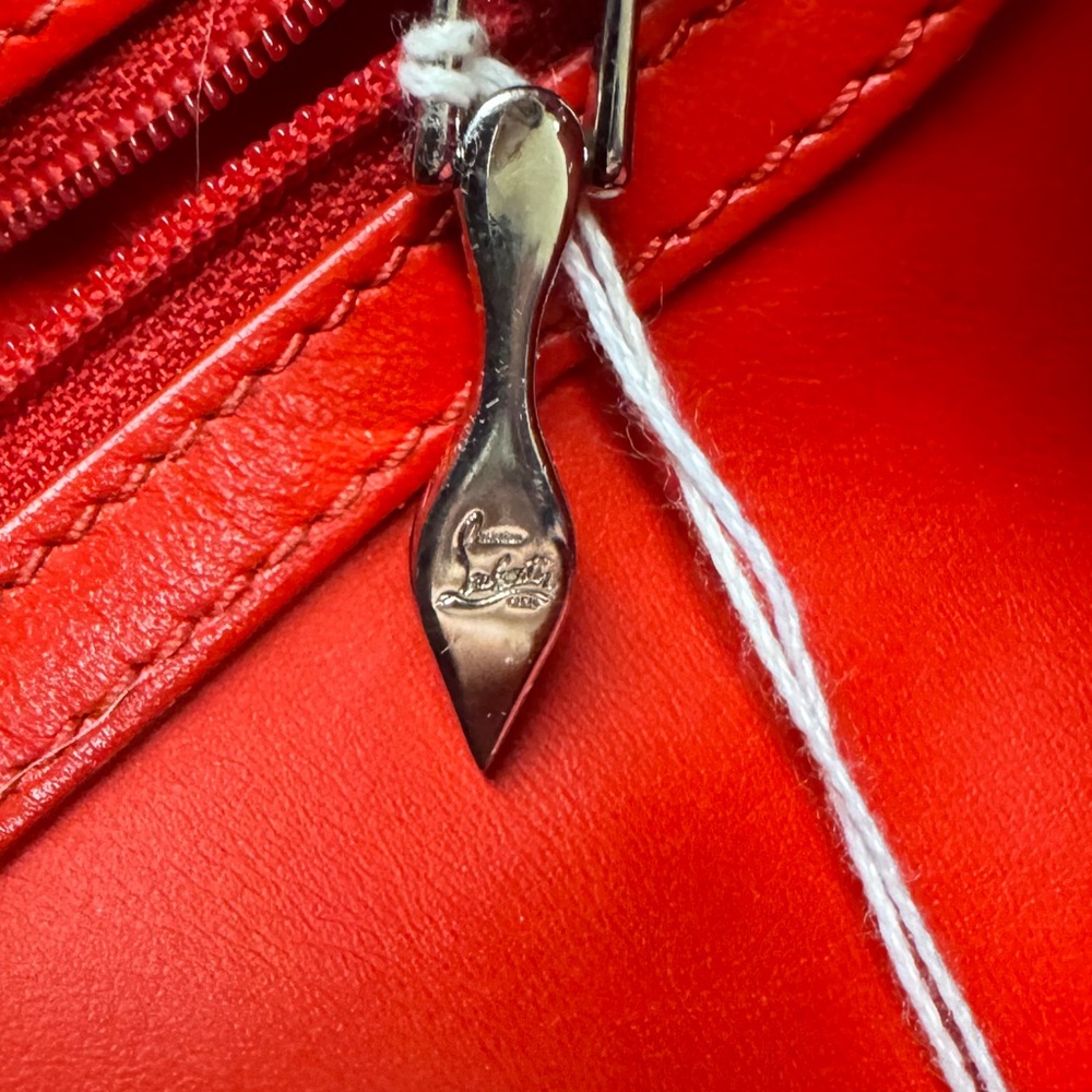 Christian Louboutin Calfskin Loubinthesky Medium Paloma Beige Pink 2way Satchel - Picture 14 of 16